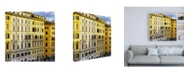 Trademark Global Philippe Hugonnard Dolce Vita Rome 3 Italian Yellow Facades Canvas Art - 15.5" x 21"